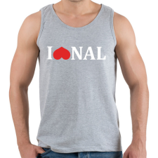 PRINTFASHION I love @nal - white - Férfi atléta - Sport szürke atléta, trikó