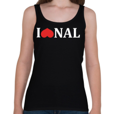 PRINTFASHION I love @nal - white - Női atléta - Fekete