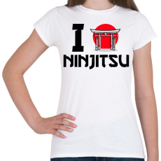 PRINTFASHION I love Ninjitsu - Női póló - Fehér