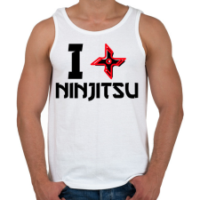 PRINTFASHION I love Ninjutsu - Férfi atléta - Fehér atléta, trikó