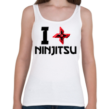 PRINTFASHION I love Ninjutsu - Női atléta - Fehér női trikó