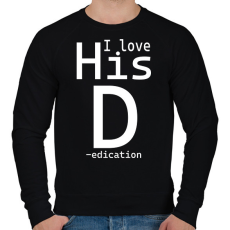 PRINTFASHION I love - női - Férfi pulóver - Fekete