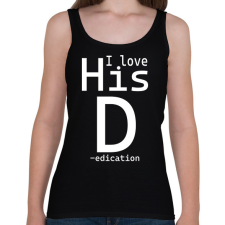 PRINTFASHION I love - női - Női atléta - Fekete női trikó