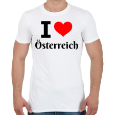 PRINTFASHION I love Österreich - Férfi póló - Fehér férfi póló