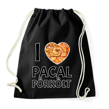 PRINTFASHION I love Pacal pörkölt - Sportzsák, Tornazsák - Fekete tornazsák