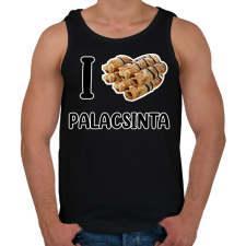 PRINTFASHION I love Palacsinta - Férfi atléta - Fekete atléta, trikó