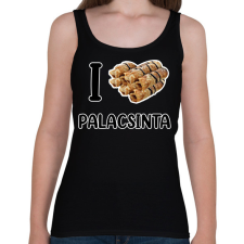 PRINTFASHION I love Palacsinta - Női atléta - Fekete női trikó