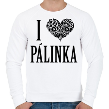 PRINTFASHION I Love Pálinka - Férfi pulóver - Fehér férfi pulóver, kardigán