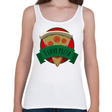 PRINTFASHION I love Pizza - Női atléta - Fehér