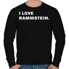 PRINTFASHION I love Rammstein. - Férfi pulóver - Fekete férfi pulóver, kardigán