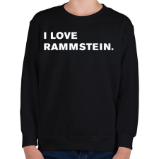 PRINTFASHION I love Rammstein. - Gyerek pulóver - Fekete gyerek pulóver, kardigán