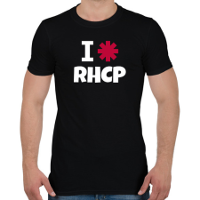 PRINTFASHION I LOVE RHCP 2 - Férfi póló - Fekete férfi póló