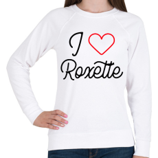 PRINTFASHION I love Roxette 2 - Női pulóver - Fehér