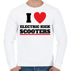 PRINTFASHION I love scooter - Férfi pulóver - Fehér