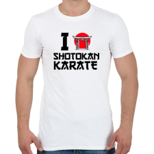 PRINTFASHION I love Shotokan Karate - Férfi póló - Fehér férfi póló