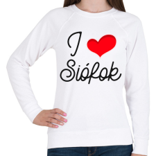 PRINTFASHION I love Siófok 2 - Női pulóver - Fehér női pulóver, kardigán