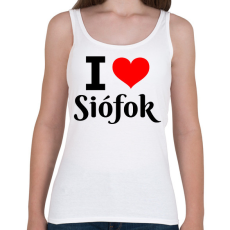 PRINTFASHION I love Siófok - Női atléta - Fehér
