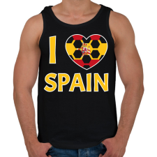 PRINTFASHION I love Spain - Férfi atléta - Fekete atléta, trikó