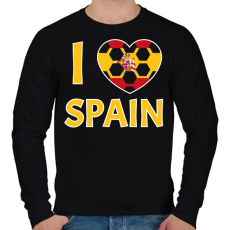 PRINTFASHION I love Spain - Férfi pulóver - Fekete