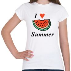 PRINTFASHION i love summer - Női póló - Fehér