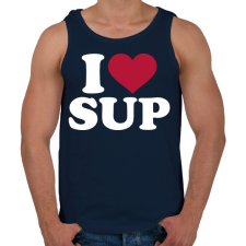 PRINTFASHION I love SUP! - Férfi atléta - Sötétkék atléta, trikó