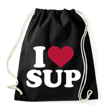 PRINTFASHION I love SUP! - Sportzsák, Tornazsák - Fekete tornazsák