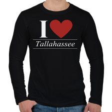 PRINTFASHION I love tallahassee - Férfi hosszú ujjú póló - Fekete férfi póló