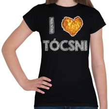 PRINTFASHION I love tócsni - Női póló - Fekete női póló