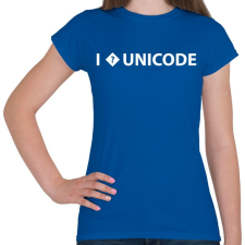 PRINTFASHION I love unicode - Női póló - Királykék női póló