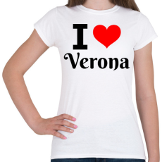 PRINTFASHION I love Verona - Női póló - Fehér