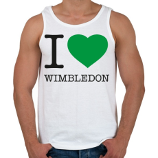 PRINTFASHION I love Wimbledon - Férfi atléta - Fehér