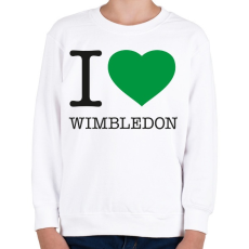 PRINTFASHION I love Wimbledon - Gyerek pulóver - Fehér
