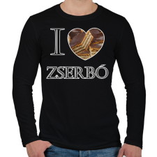 PRINTFASHION I love zserbó - Férfi hosszú ujjú póló - Fekete férfi póló