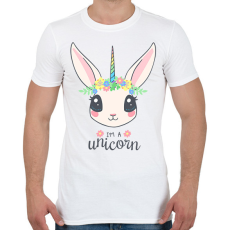 PRINTFASHION I'm a unicorn - Férfi póló - Fehér
