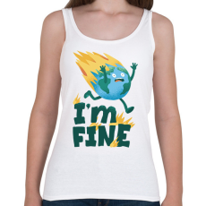 PRINTFASHION I'm fine - Női atléta - Fehér