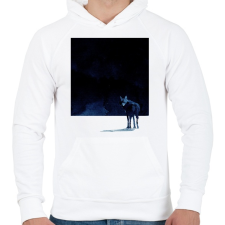 PRINTFASHION I'm going back - Férfi kapucnis pulóver - Fehér férfi pulóver, kardigán