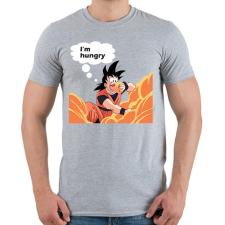 PRINTFASHION I'm hungry - Férfi póló - Sport szürke férfi póló