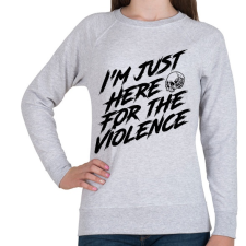 PRINTFASHION I'm just - Női pulóver - Sport szürke női pulóver, kardigán