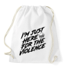 PRINTFASHION I'm just - Sportzsák, Tornazsák - Fehér