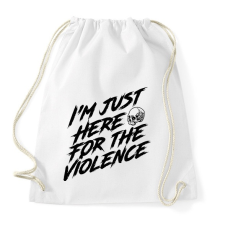 PRINTFASHION I'm just - Sportzsák, Tornazsák - Fehér tornazsák