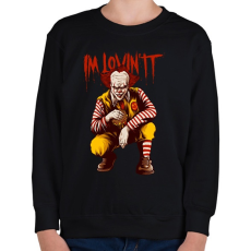 PRINTFASHION I'M LOVIN IT - Gyerek pulóver - Fekete