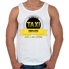 PRINTFASHION I'm proud to be taxi driver - Férfi atléta - Fehér