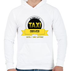 PRINTFASHION I'm proud to be taxi driver - Férfi kapucnis pulóver - Fehér