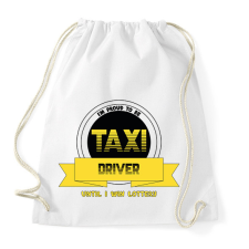 PRINTFASHION I'm proud to be taxi driver - Sportzsák, Tornazsák - Fehér tornazsák