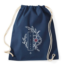 PRINTFASHION I'm tired  - Sportzsák, Tornazsák - Sötétkék tornazsák