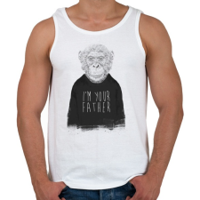 PRINTFASHION I'm your father - Férfi atléta - Fehér atléta, trikó