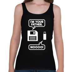 PRINTFASHION I m Your Father Usb - Női atléta - Fekete