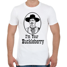 PRINTFASHION I'm Your Huckleberry - Férfi póló - Fehér
