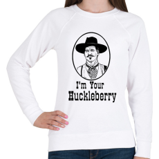 PRINTFASHION I'm Your Huckleberry - Női pulóver - Fehér
