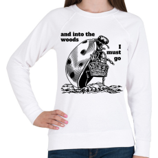 PRINTFASHION I must go - Női pulóver - Fehér